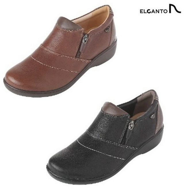 엘칸토 ELCANTO 가볍고 볼 넓은 [정말편한 전체쿠션!!!] 여성컴포트화 블랙 브라운