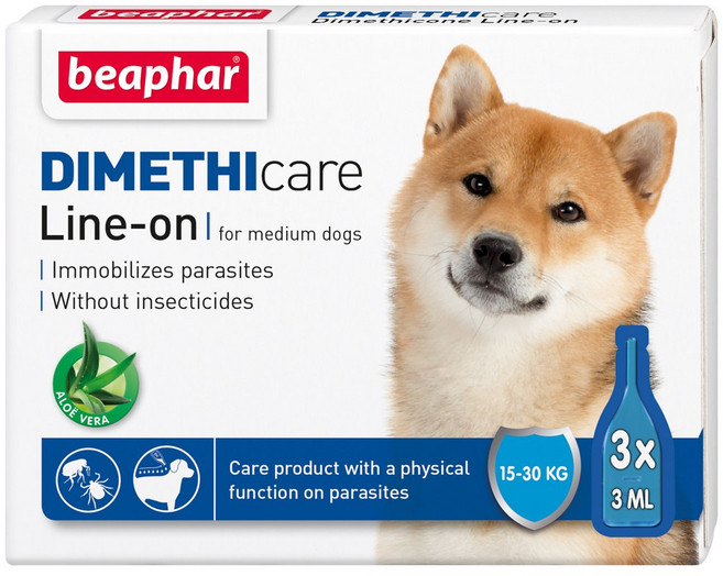 비아파 디메치케어 강아지 진드기 해충차단 스팟온, 3ml, 3개