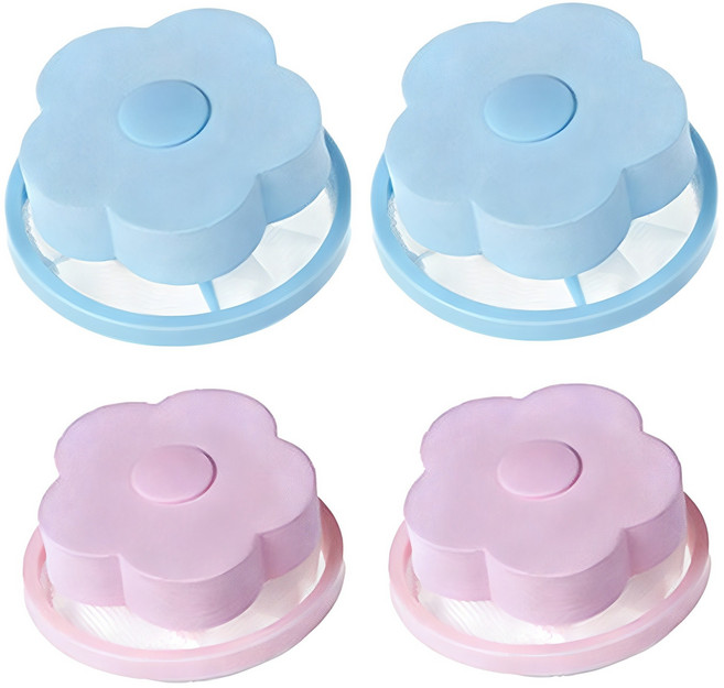 올인템 통돌이전용 세탁기 세탁거름망 플라워 먼지 거름망 4종, 랜덤 발송, 1세트