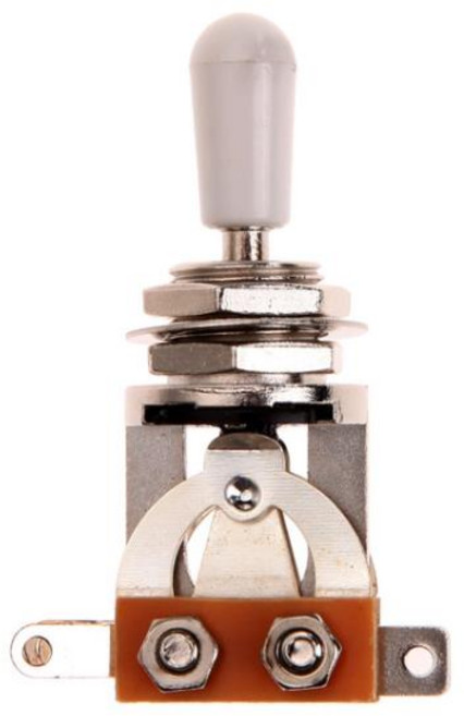 3웨이 기타 셀렉터 픽업 토글 스위치 (Les Paul 용 팁 캡 포함) 새로운 액세스, 1개, [02] Silver