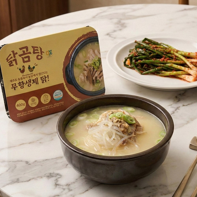 잡내없고 깊고 진한 맛 무항생제 닭곰탕, 3개, 400g