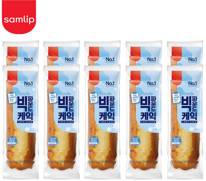 삼립 빅파운드케익 150g x 10봉, 10개