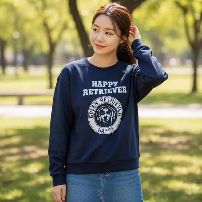 메이킹유 라운드 롱슬리브 레터링 긴팔 8661르티느티셔츠