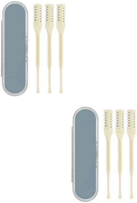 사부작마켓 2in1 양날 코털제거기, 2개, 베이지