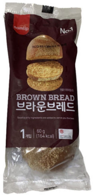 삼립 브라운 브레드, 60g, 4개