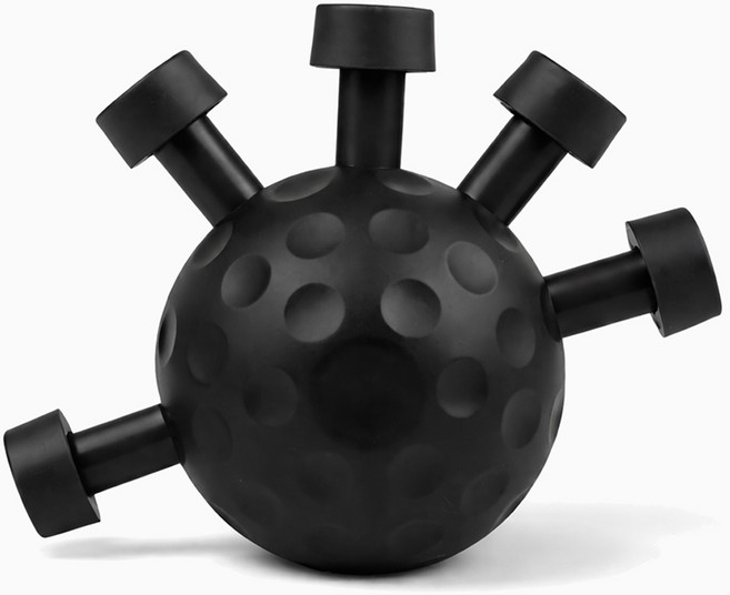 썸피트 손가락 악력기 전완근 강화 볼, 1개, 블랙