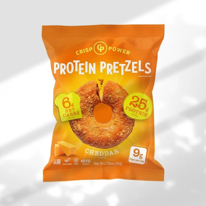 크리스프파워 프로틴 프레첼 체다, 1개, 50g - 쿠팡