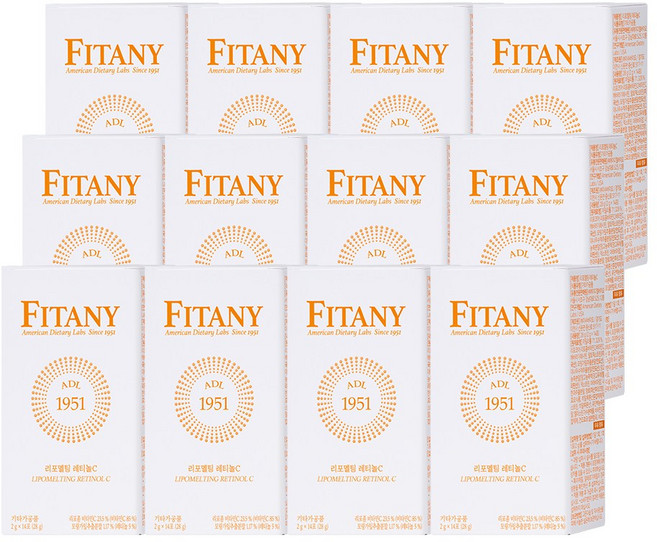 [FITANY] 피타니 리포멜팅 먹는 레티놀C 리포좀 비타민C 퓨어 멜팅, 12박스, 28g
