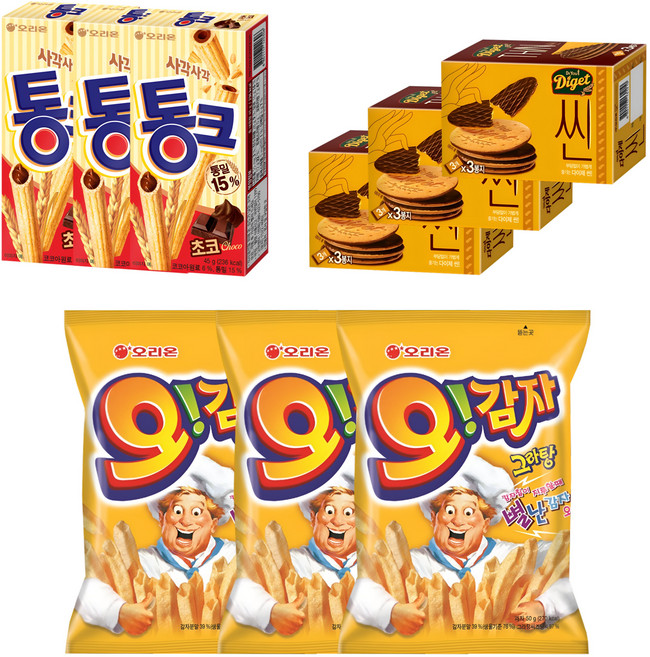 오리온 오!감자그라탕 통크 다이제씬, 3세트, 179g