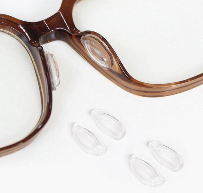 국산 붙이는 실리콘 에어 코받침 안경 흘러내림방지 코패드 스티커 2세트(4피스)