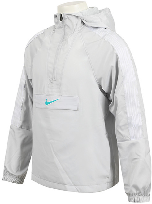 나이키 주니어 우븐 바람막이 하프집 아노락 후드 트랙 재킷