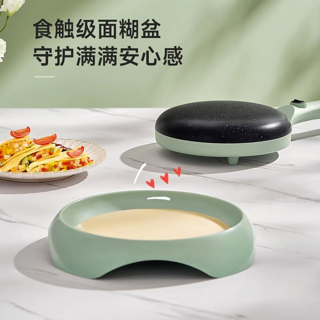 크레페 기계 전병 크레이프 노점 누룽지 간식 굽는 업소용 누룽지기계 휴게소 메디컬, 녹색