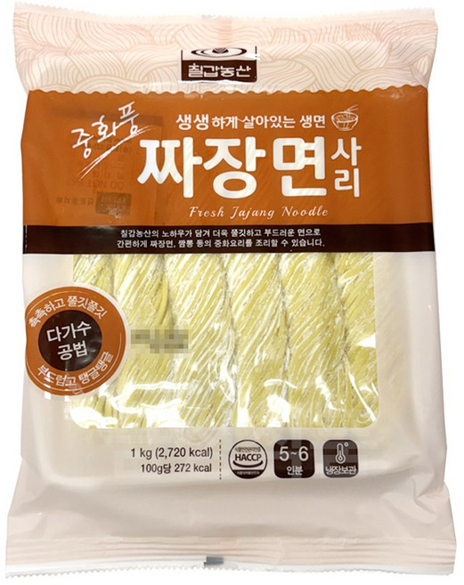 중화풍짜장면사리(5~6인분) 1KG칠갑농산, 1kg, 2개