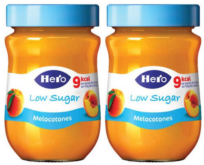 헤로 저당 복숭아 잼 280gX2개, 2개, 280g