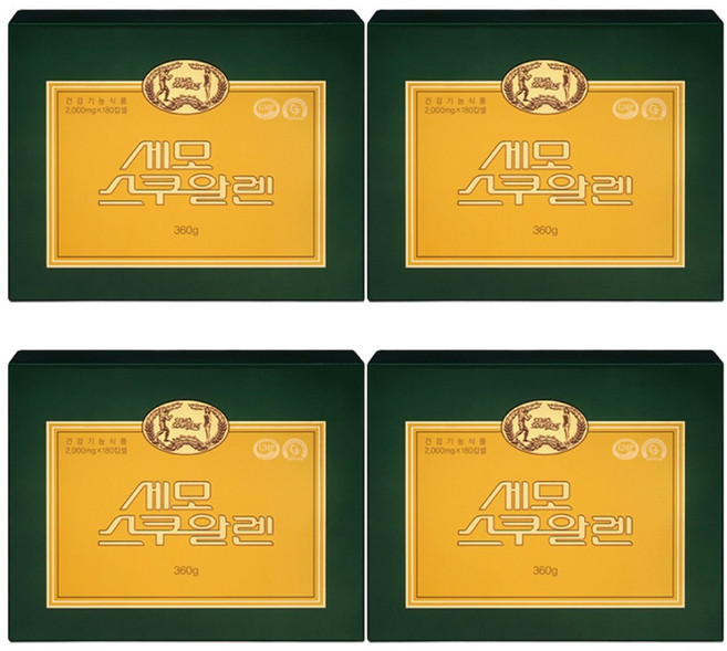 세모몰 세모 스쿠알렌 2g 180캡슐 4곽+사은품 증정, 4박스, 180정
