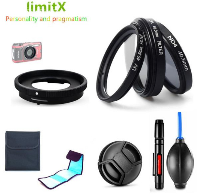 필터 UV CPL ND4 어댑터 링 렌즈 캡 청소 펜 올림푸스 TG-7 TG-6 TG-5 TG-4 TG-3 TG-2 TG-1 TG7 TG6 TG5 T, 04 TG4, 1개