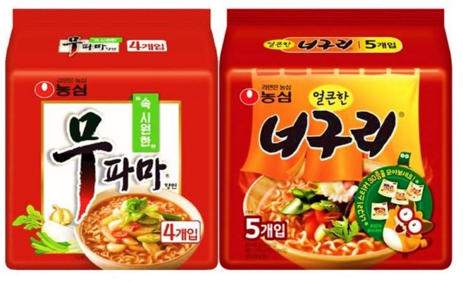 농심 무파마 4개 + 너구리 얼큰한맛 5개, 9개