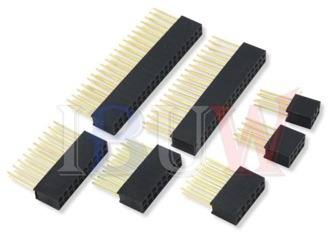 10PCS 2.54mm 단일 이중 행 여성 긴 핀 11mm 보드 헤더 소켓 커넥터 라스베리 용 Arduino 2 ~ 20PIN, 12 2x10P