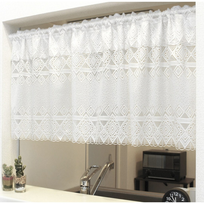 日本製蕾絲半簾 窗簾 門簾