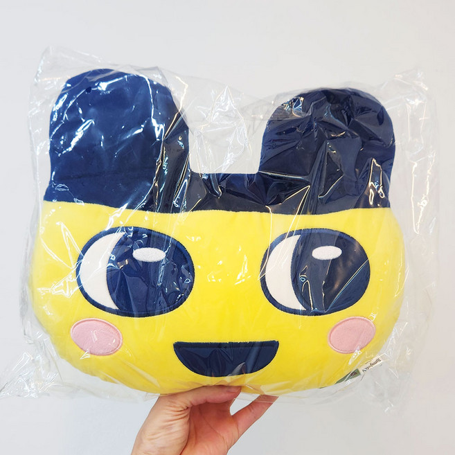 다마고치 얼굴 쿠션 인형 베개