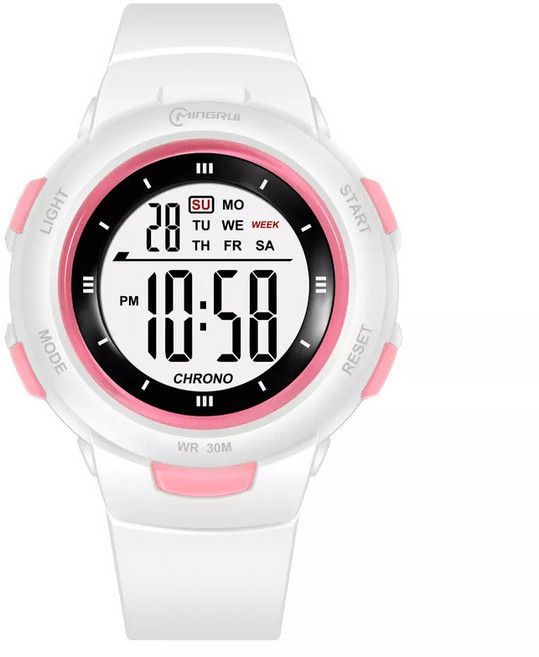 LED라이트 남여공용 학생 스포츠 디지털 우레탄 패션전자손목시계