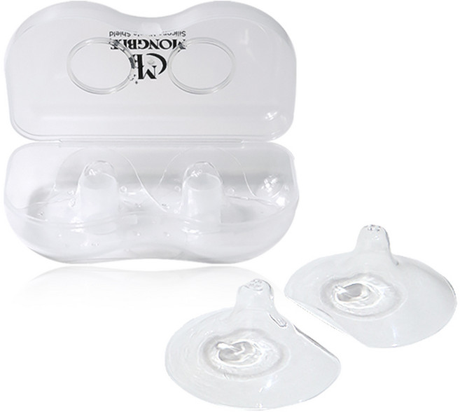 몽블 실리콘 유두보호기 기본형 2P+전용보관케이스 세트, 1개