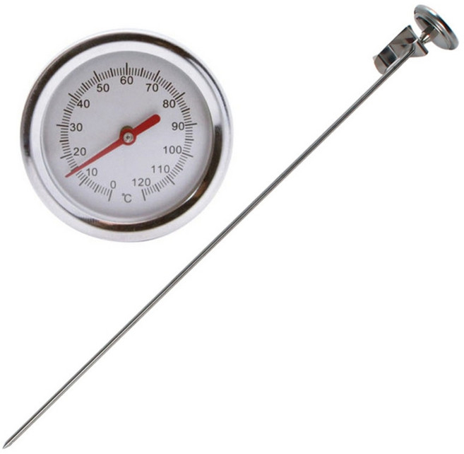 토양 온도계 정확 퇴비 토양 검사기 미터 스테인리스 측정 프로브