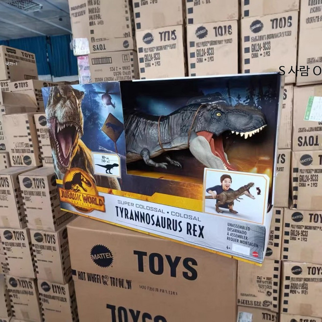 대형 공룡 장난감 티라노사우루스 렉스 관절피규어 쥬라기월드 영화 에디션 동물피규 GWD70, 1개