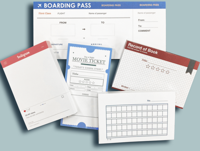 SANS 인싸 떡메모지 5종 세트 [메모지 떡메모지 포스트잇 다꾸 다꾸템 다이어리], 1세트