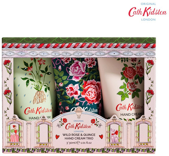 캐스키드슨 와일드로즈 앤 퀸스 핸드크림 트리오 케어세트, 1세트