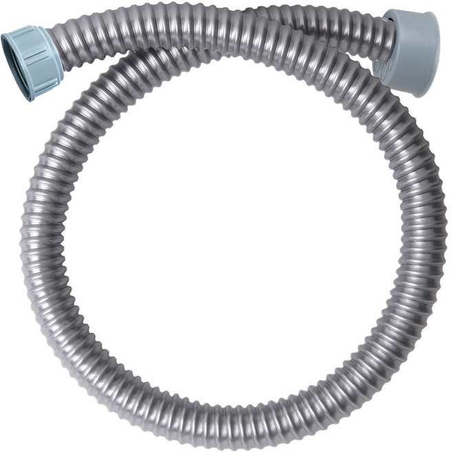 싱크대 배수호스 120cm 실버라인호스 싱크대주름관 씽크대 배수구호스, 01.싱크대배수호스실버라인120캡세트, 1개