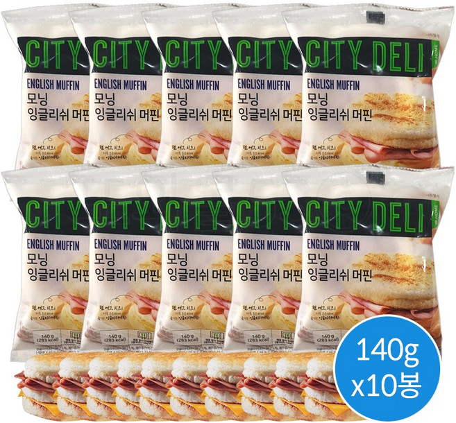 삼립 모닝 잉글리쉬 머핀 140g, 10개