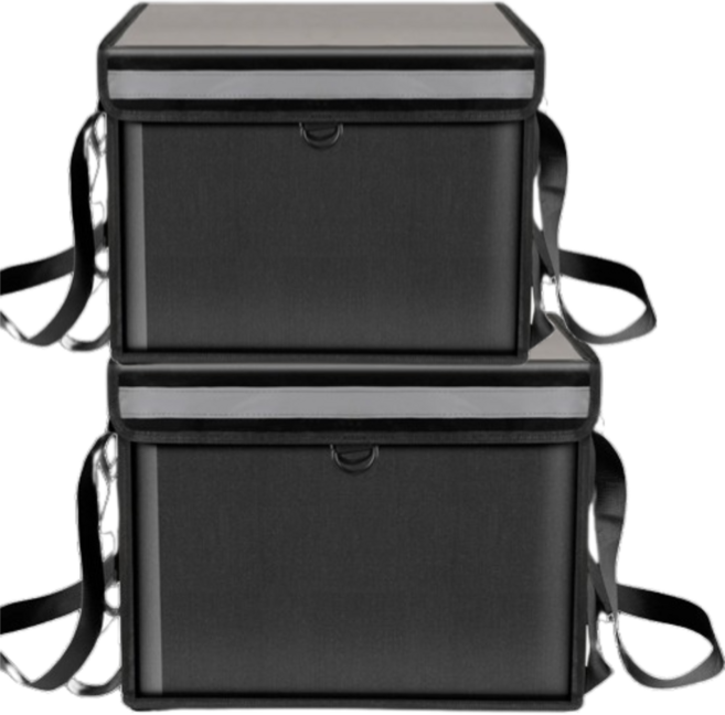 배달가방 자석뚜껑 라이더 멀티백 가벼운 보온 보냉 22L 30L 48L 62L 80L, 블랙