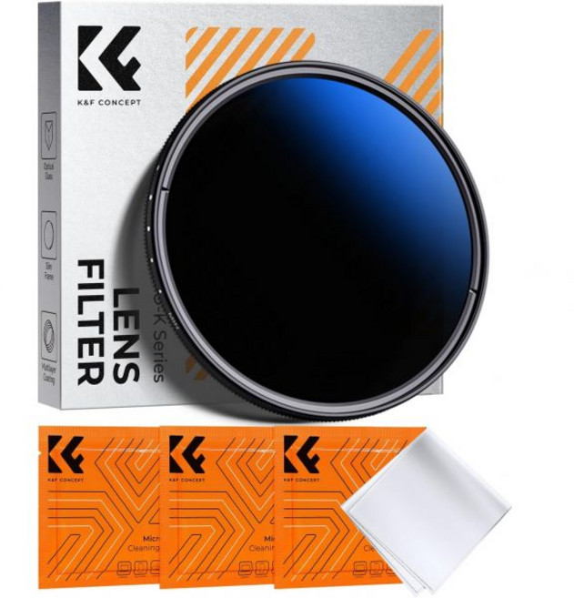 K&F 컨셉 67mm 가변 ND 렌즈 필터 ND2-ND400 (1-9 스톱) 18개 다층 코팅 조절 가능한 중립 밀도 초슬림 카메라, 40.5mm, 1