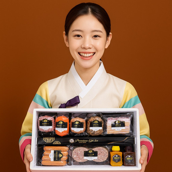 햇살푸드 프리미엄 추석 설 수제햄 선물세트 단체선물, [8]정성가득 수제햄 1호, 1세트