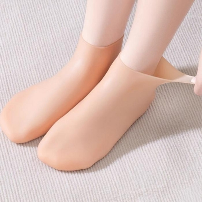보습 실리콘 양말 풋케어 각질케어 덧신 실리콘덧신, 보습양말(핑크), 1개