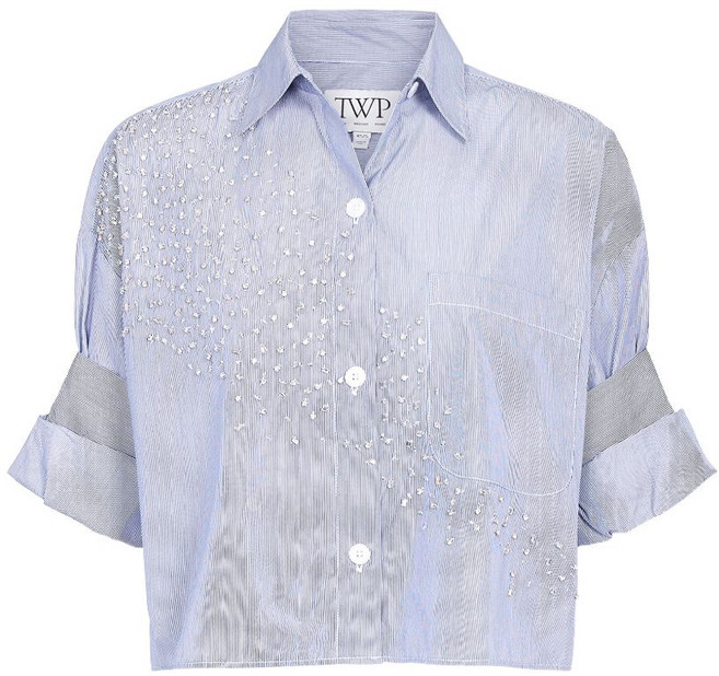 TWP 넥스트 엑스 스트라이프 크리스털 셔츠