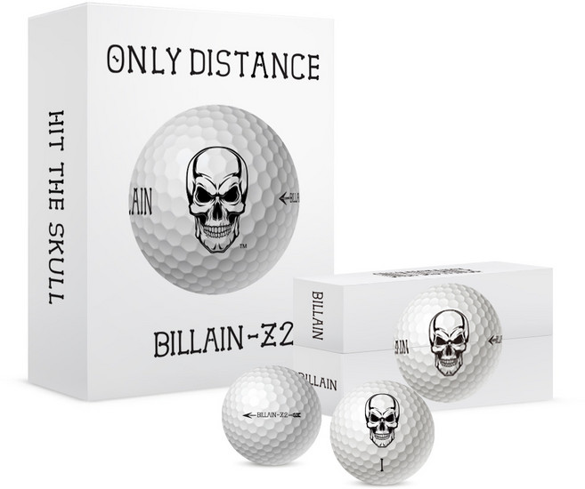 10미터 더 가는 비거리 골프공 BILLAIN-Z2 빌런-Z2 고반발+타구감+스핀력 2피스 로스트볼 그만!, 화이트, 1세트, 12개입