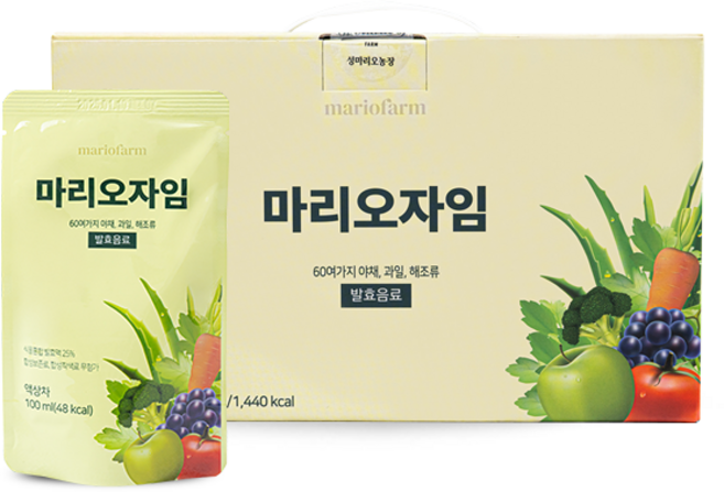 성마리오농장 마리오자임 1박스 (100mlx30포), 30개, 100ml