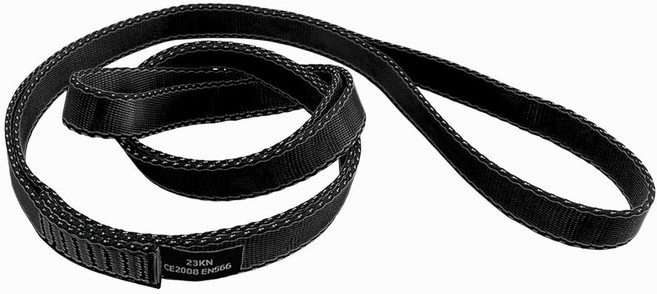 CAPARK 18MM 나일론 클라이밍 슬링 러너 23kN 암벽 등반 래플링 스윙 요가 해먹 등을 위한 강력한 웨빙 스트랩, 48inch/120cm, 3PCS Grey