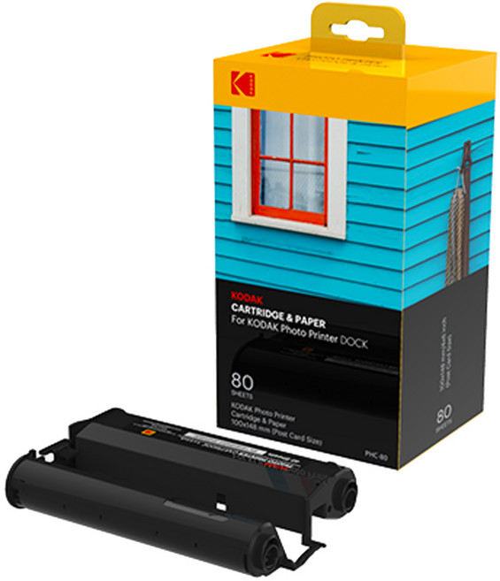 코닥 도크 플러스 전용 카트리지, 4X6, 80개