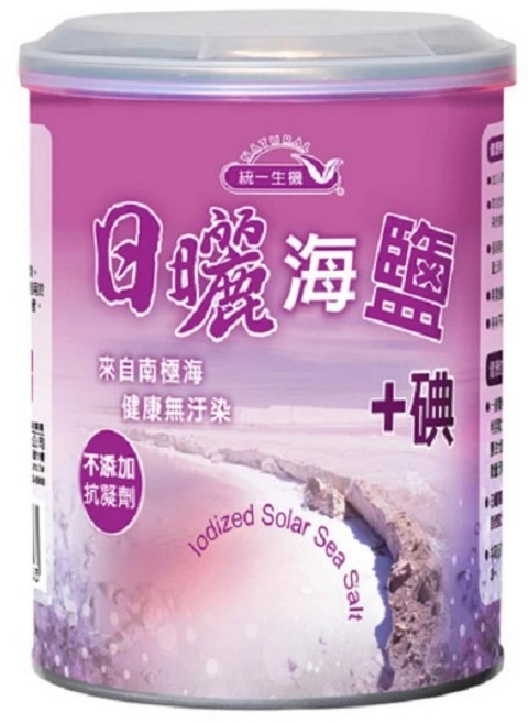 統一生機 日曬海鹽 碘600公克/罐, 600g, 1罐
