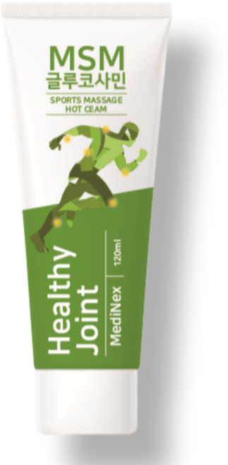 스포츠 마사지 크림 바르는파스 msm 글루코사민 운동 전후 엘보 무릎 허리 손목 발목 어깨, 1개
