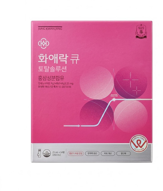 정관장 화애락 큐 토탈솔루션 갱년기 홍삼 1박스(2주분), 1박스, 14회분