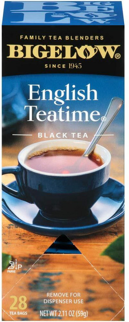 Bigelow Tea Perfectly Mint 홍차 카페인 티백 총 20개 262429, 28 Count (Pack of 1), 영어 티타임