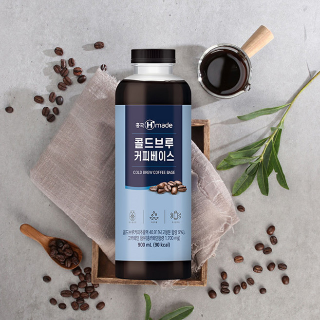 [업체발송] 흥국에프앤비 콜드브루 커피 베이스 900ml 2개세트, 2세트