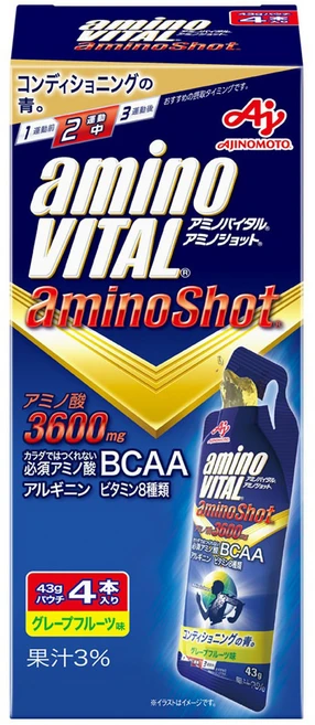 아미노바이탈 아미노샷 아미노산 3600mg 자몽 맛 4개입, 1개, 172g - 쿠팡