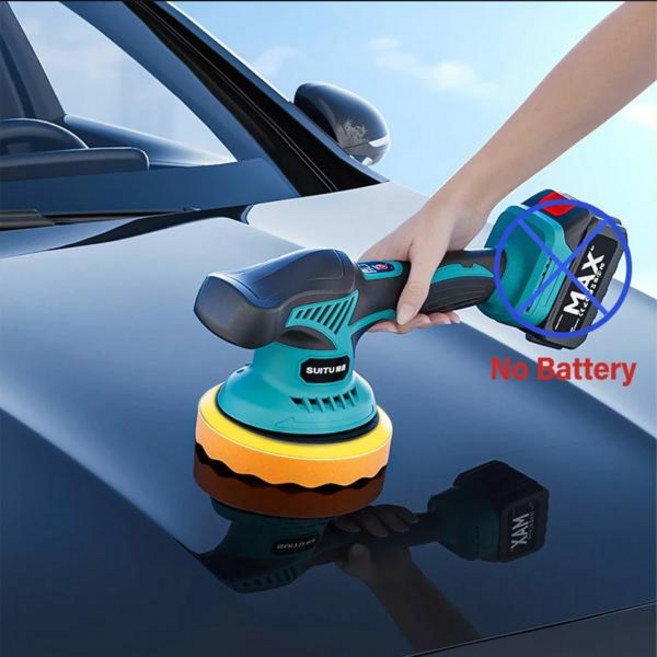 무선광택기 자동차 폴리셔 왁싱기 5500RPM 무선 8단계 충전식 광택기 마키타 21V 배터리용 전동 로터리 도구, [01] 옵션1