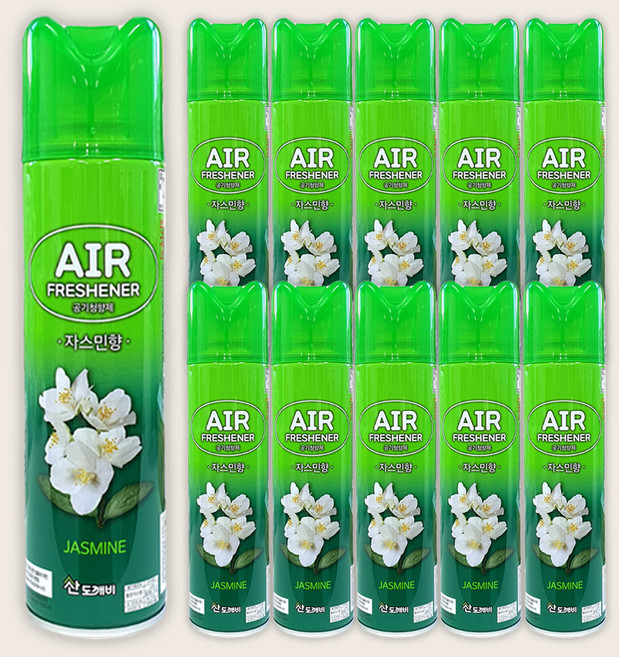 산도깨비 공기청향제 자스민향 300ml 생활용품 > 방향/탈취/제습/살충 방향제 실내용, 11개