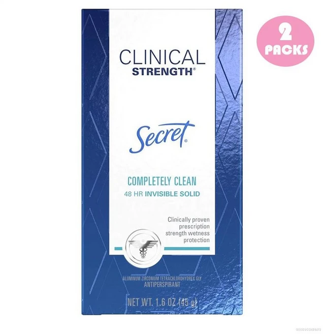 Secret Clinical Strength Completely Clean Deodorant 시크릿 클리닉 데오드란트 컴플리트클린 45g 2팩 - 쿠팡